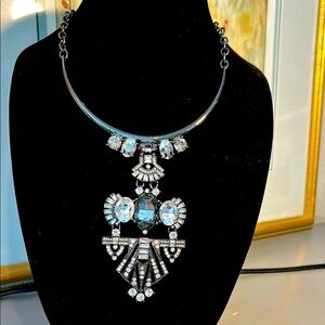 Chicos Rhinestone Statement Necklace.